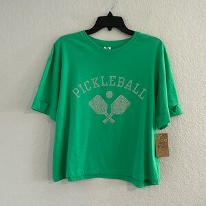 Pickle ball top with bling